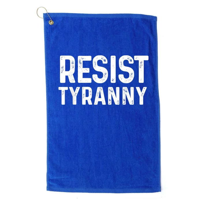 Resist Tyranny Libertarian Conservative USA Liberty Freedom Platinum Collection Golf Towel