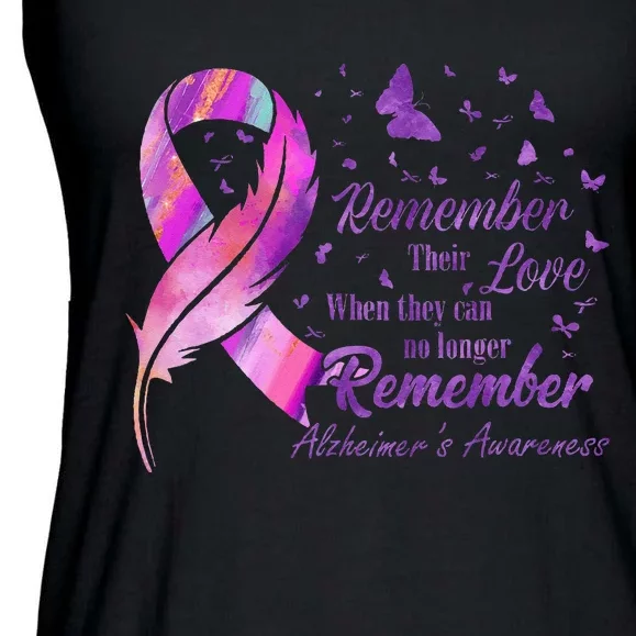 Remember Their Love Alzheimers Awareness Ladies Essential Flowy Tank