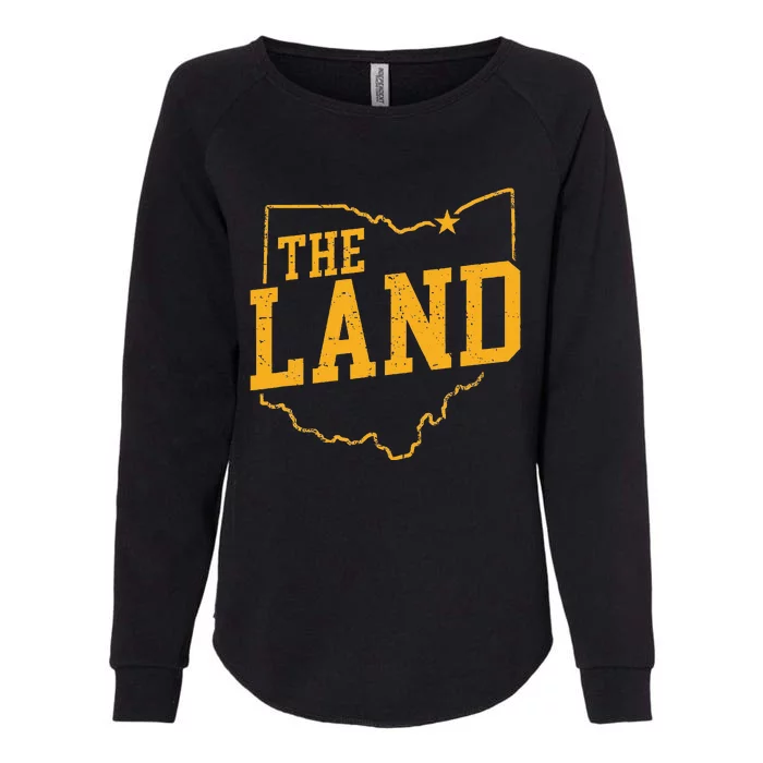 Retro The Land Cleveland Ohio Classic Throwback Souvenir Womens California Wash Sweatshirt