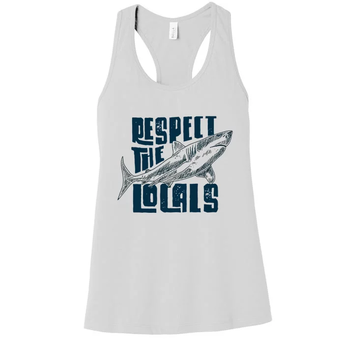 Respect The Locals Save The Ocean Women's Racerback Tank