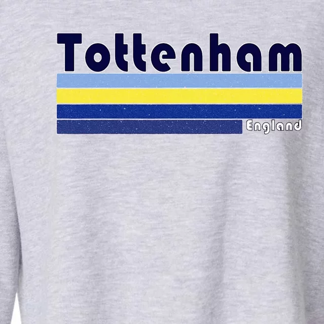 Retro Tottenham London Cropped Pullover Crew