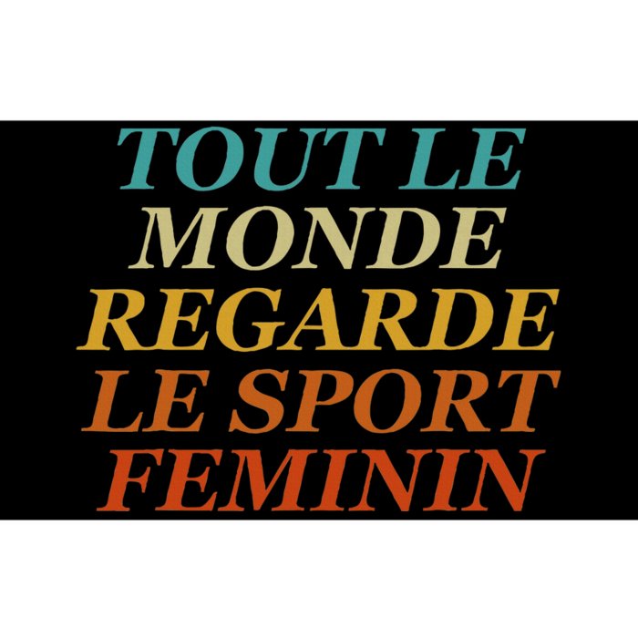 Retro Tout Le Monde Regarde Le Sport Feminin Apparel Bumper Sticker