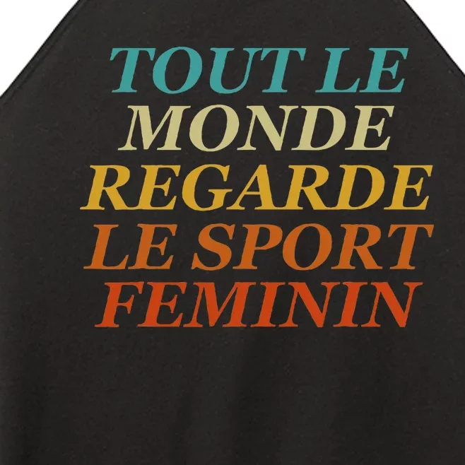 Retro Tout Le Monde Regarde Le Sport Feminin Apparel Women’s Perfect Tri Rocker Tank