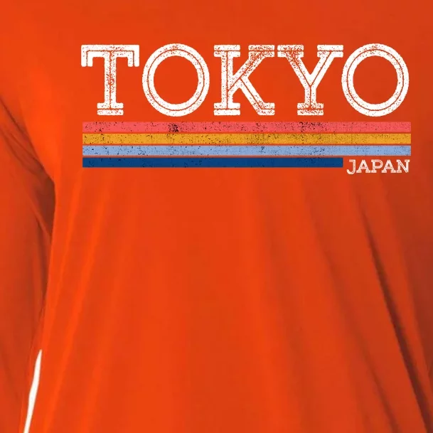 Retro Tokyo Logo Cooling Performance Long Sleeve Crew