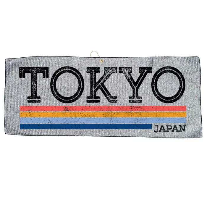 Retro Tokyo Logo Large Microfiber Waffle Golf Towel