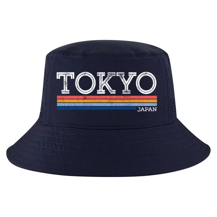 Retro Tokyo Logo Cool Comfort Performance Bucket Hat