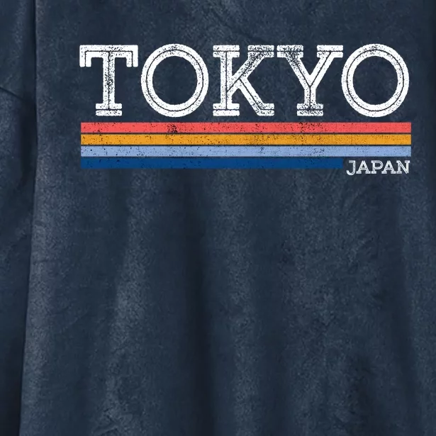 Retro Tokyo Logo Hooded Wearable Blanket