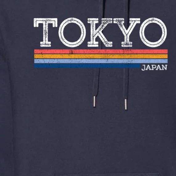 Retro Tokyo Logo Premium Hoodie