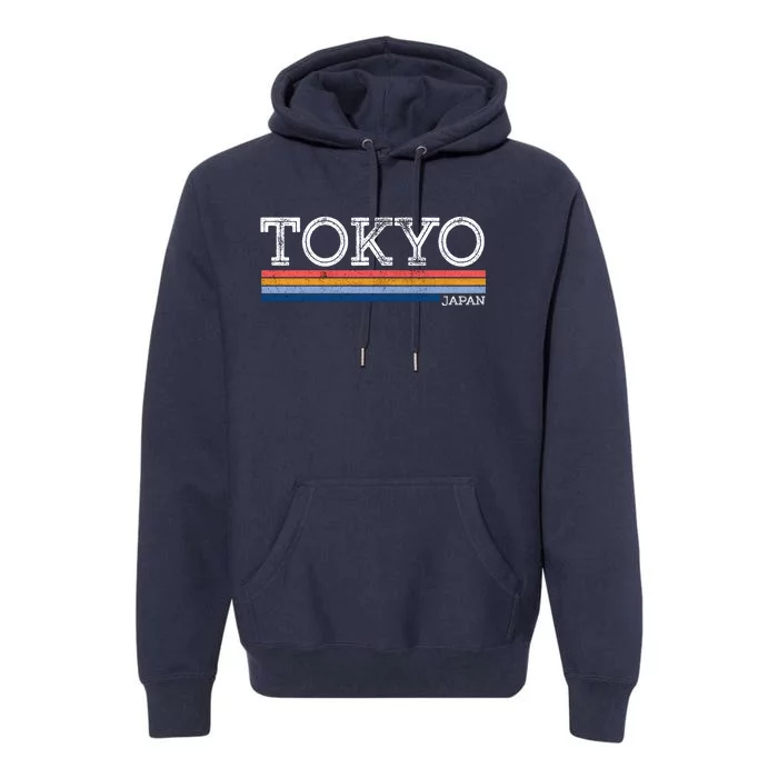 Retro Tokyo Logo Premium Hoodie