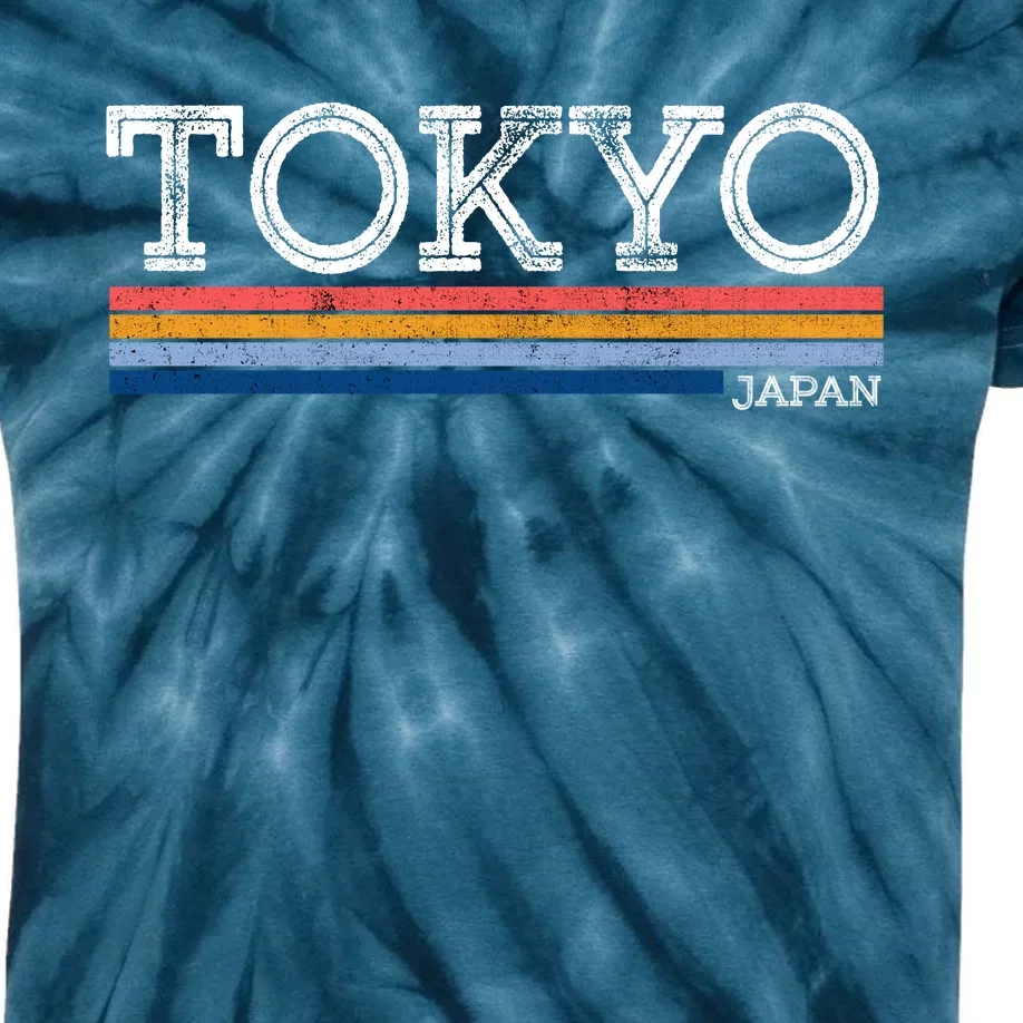 Retro Tokyo Logo Kids Tie-Dye T-Shirt