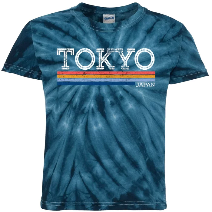 Retro Tokyo Logo Kids Tie-Dye T-Shirt