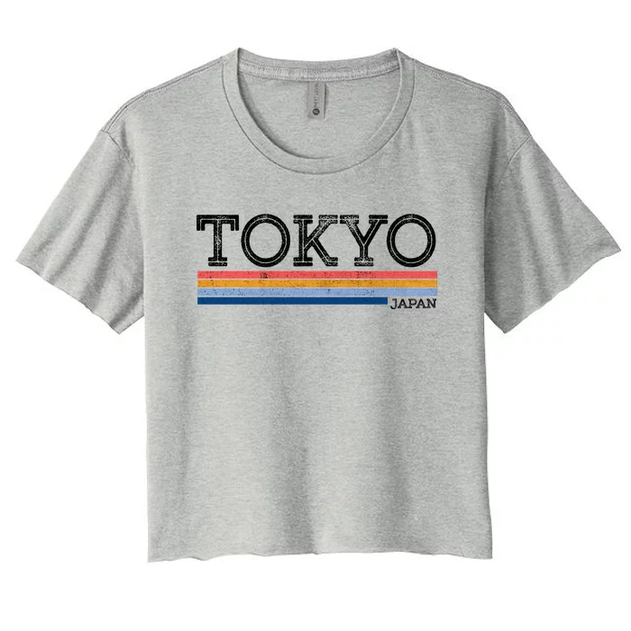 Retro Tokyo Logo Women's Crop Top Tee