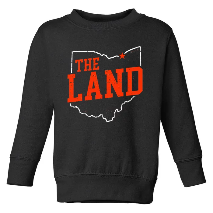 Retro The Land Cleveland Ohio Travel Souvenir Toddler Sweatshirt