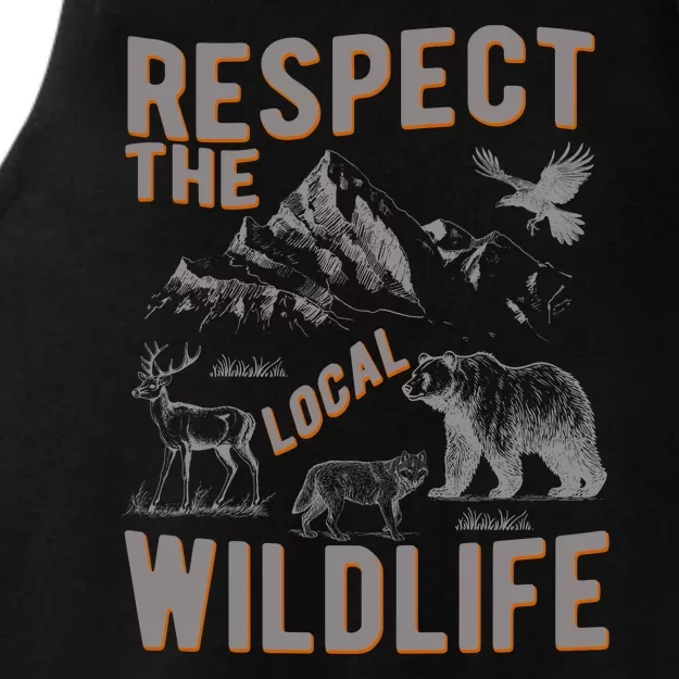 Respect The Local Wildlife Ladies Tri-Blend Wicking Tank