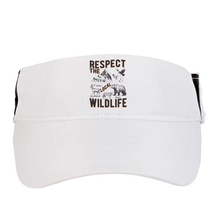 Respect The Local Wildlife Adult Drive Performance Visor