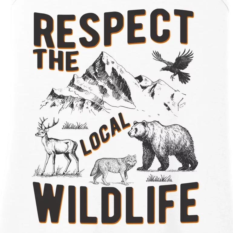 Respect The Local Wildlife Ladies Essential Tank