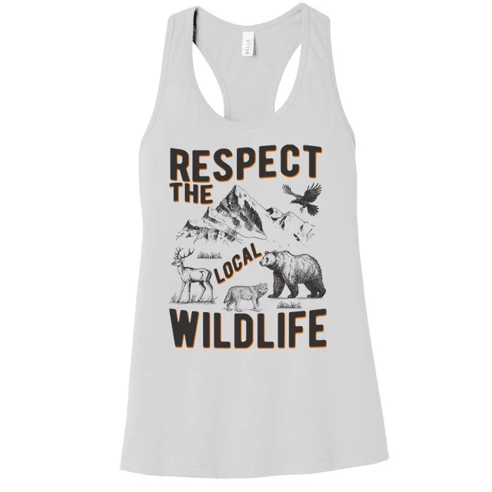 Respect The Local Wildlife Women's Racerback Tank