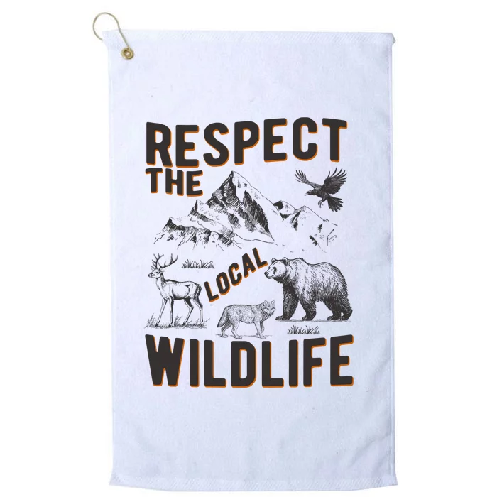 Respect The Local Wildlife Platinum Collection Golf Towel