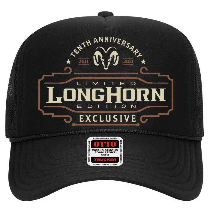 Ram Trucks Limited Longhorn Edition 10th Anniversary High Crown Mesh Trucker Hat