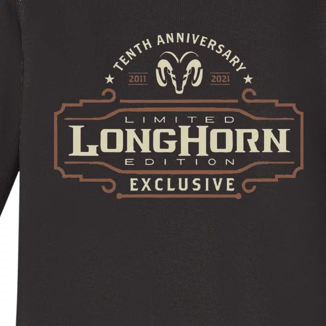 Ram Trucks Limited Longhorn Edition 10th Anniversary Baby Long Sleeve Bodysuit