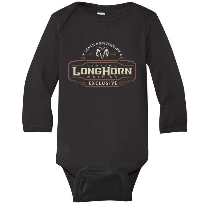 Ram Trucks Limited Longhorn Edition 10th Anniversary Baby Long Sleeve Bodysuit