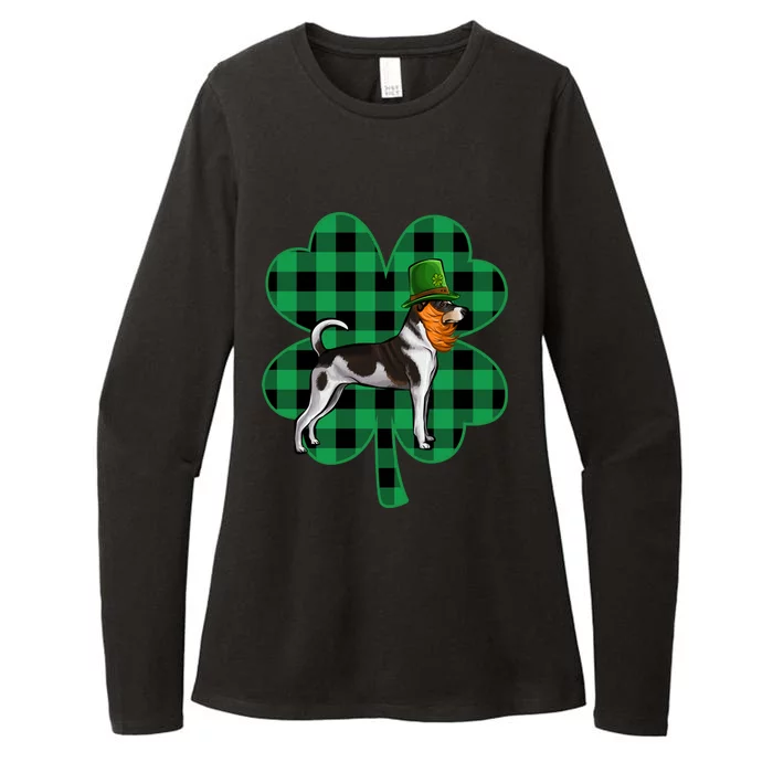 Rat Terrier Leprechaun St Patricks Day Lucky Clover Great Gift Womens CVC Long Sleeve Shirt