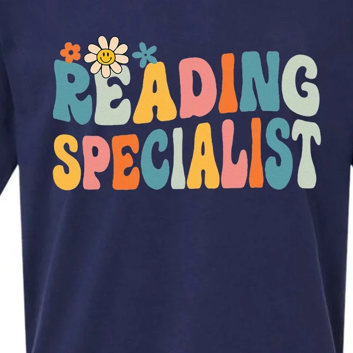 Reading Teacher Literacy Coach Principal Reading Specialist Sueded Cloud Jersey T-Shirt