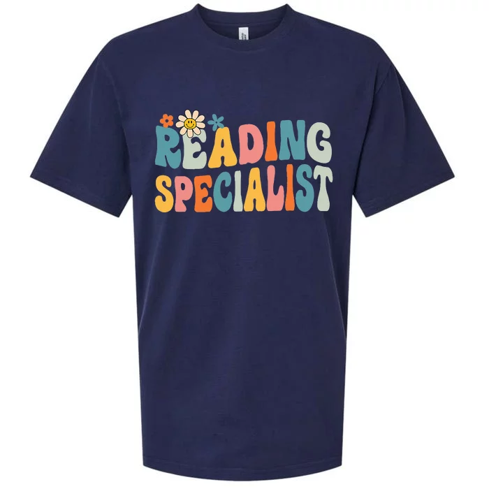 Reading Teacher Literacy Coach Principal Reading Specialist Sueded Cloud Jersey T-Shirt