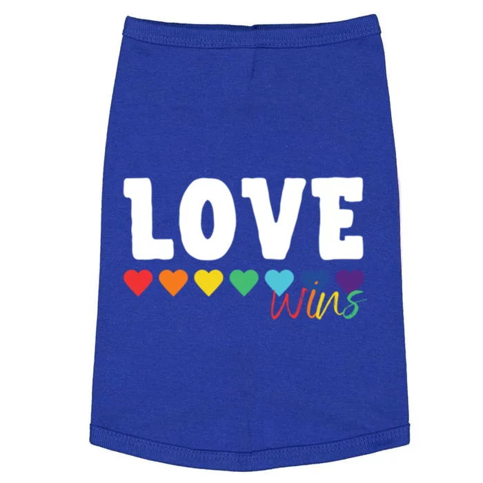 Rainbow Themed Love Wins Gift For Lgbtqia Pride Gift Doggie Tank