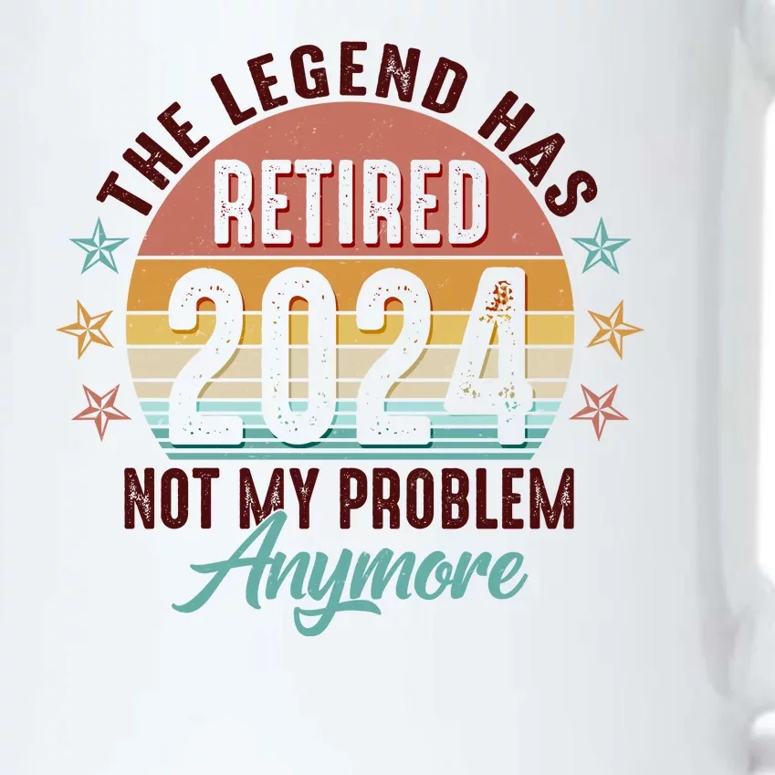 Retro The Legend Has Retired Not My Problem Anymore 2024 Black Color Changing Mug