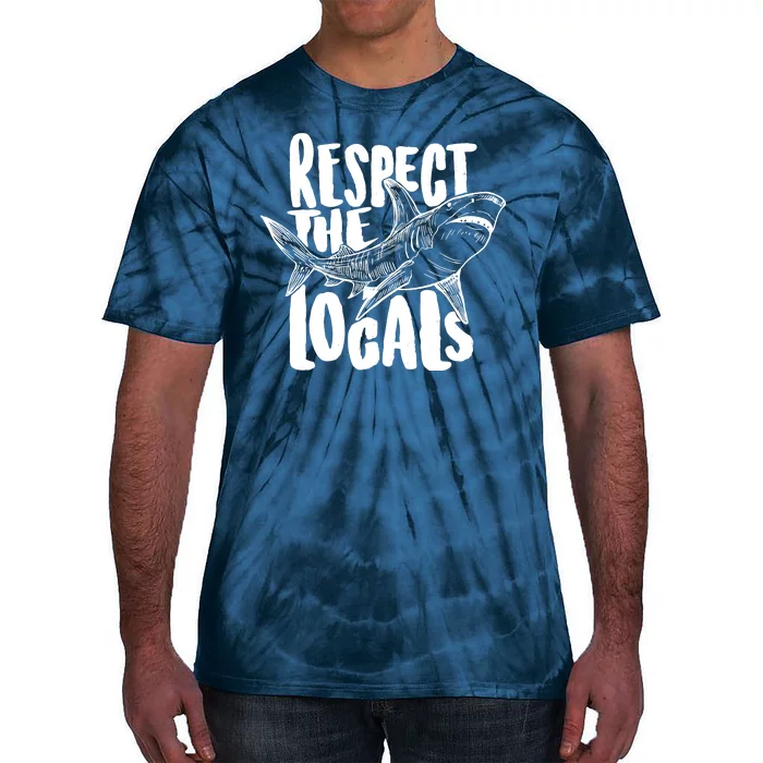 Respect The Locals Shark Week Lover Tie-Dye T-Shirt