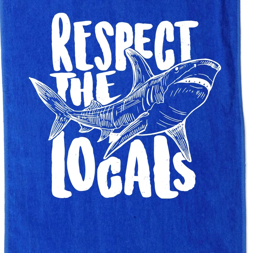 Respect The Locals Shark Week Lover Platinum Collection Golf Towel