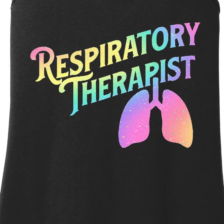 Respiratory Therapist Lung Therapy Pulmonology Nurse Week Ladies Essential Tank