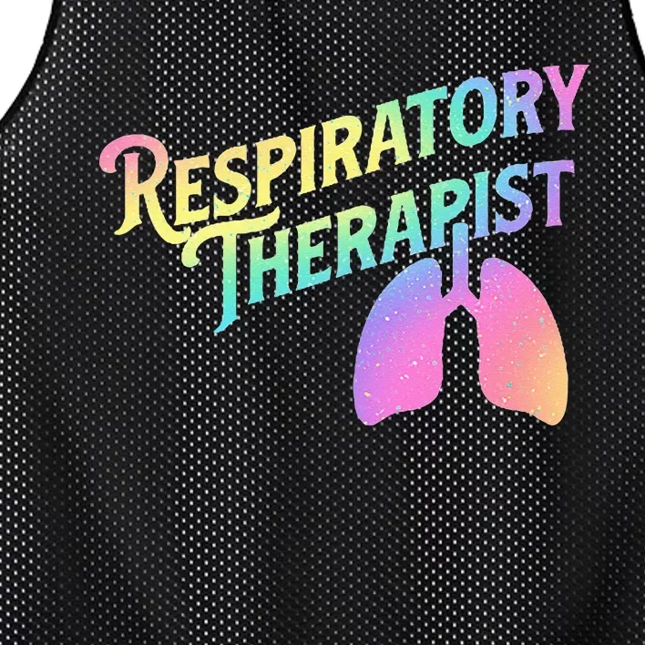 Respiratory Therapist Lung Therapy Pulmonology Nurse Week Mesh Reversible Basketball Jersey Tank