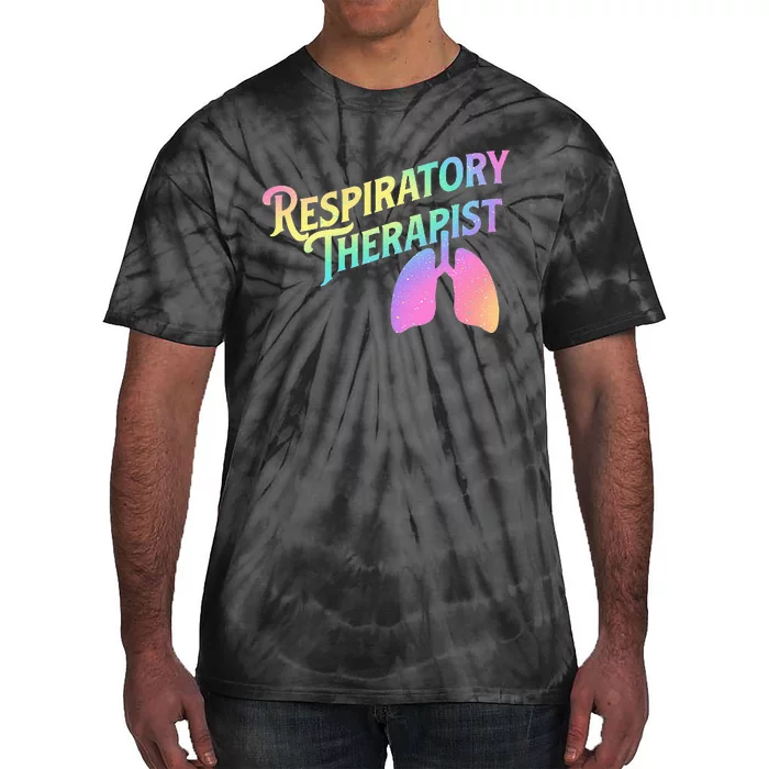 Respiratory Therapist Lung Therapy Pulmonology Nurse Week Tie-Dye T-Shirt