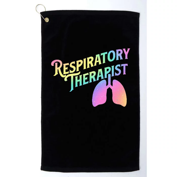 Respiratory Therapist Lung Therapy Pulmonology Nurse Week Platinum Collection Golf Towel