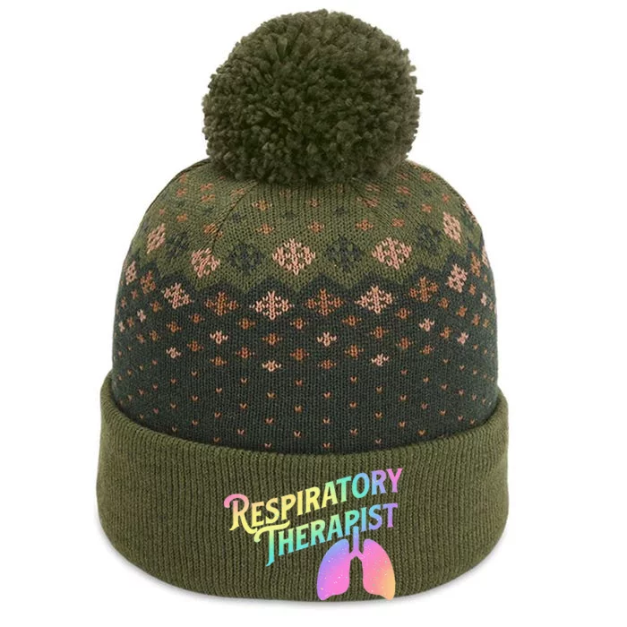 Respiratory Therapist Lung Therapy Pulmonology Nurse Week The Baniff Cuffed Pom Beanie