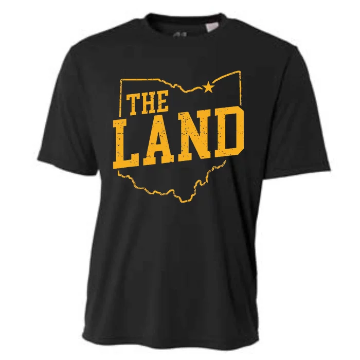 Retro The Land Cleveland Ohio Classic Throwback Souvenir Cooling Performance Crew T-Shirt