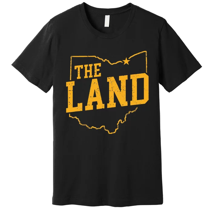 Retro The Land Cleveland Ohio Classic Throwback Souvenir Premium T-Shirt