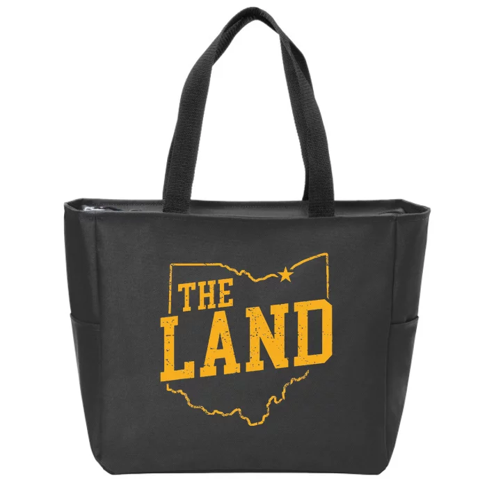 Retro The Land Cleveland Ohio Classic Throwback Souvenir Zip Tote Bag