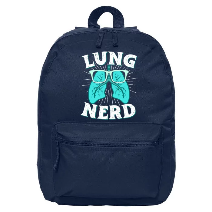 Respiratory Therapist Lung Nerd RRT CRT RT Pulmonologist 16 in Basic Backpack