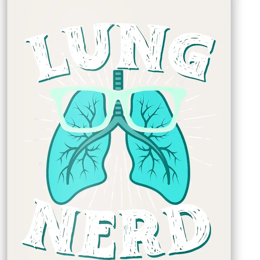 Respiratory Therapist Lung Nerd RRT CRT RT Pulmonologist Poster