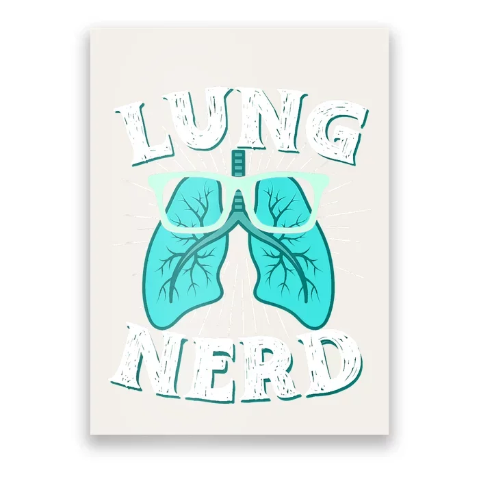 Respiratory Therapist Lung Nerd RRT CRT RT Pulmonologist Poster