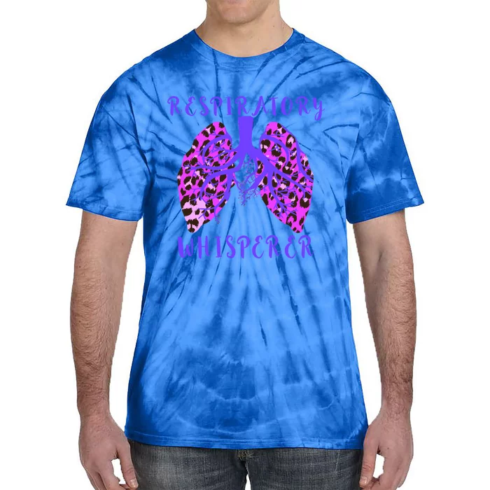 Respiratory Therapist Leopard Lung Whisperer Doctor Gift Tie-Dye T-Shirt