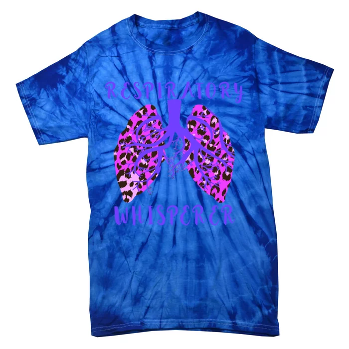 Respiratory Therapist Leopard Lung Whisperer Doctor Gift Tie-Dye T-Shirt