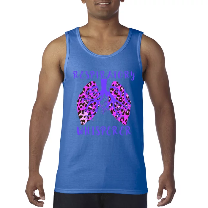 Respiratory Therapist Leopard Lung Whisperer Doctor Gift Tank Top