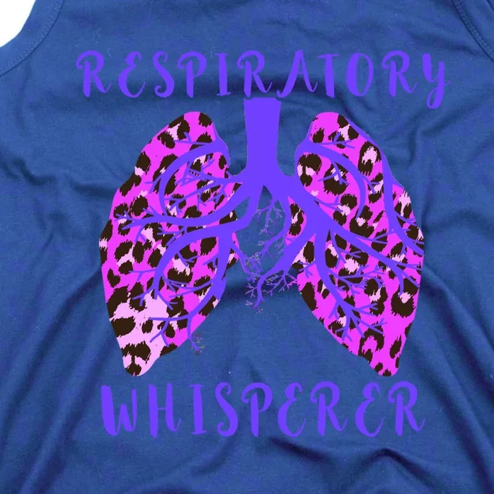 Respiratory Therapist Leopard Lung Whisperer Doctor Gift Tank Top