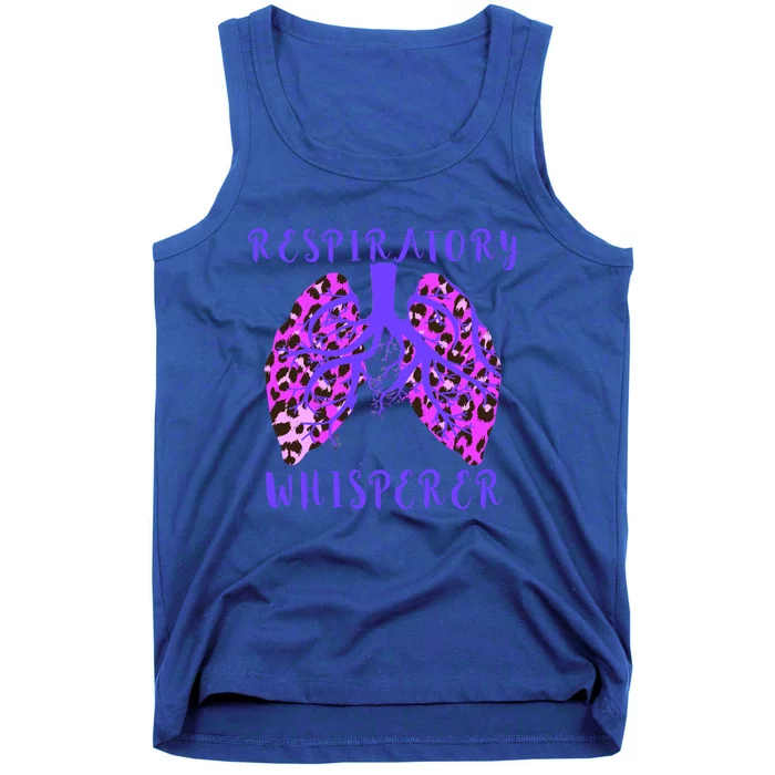 Respiratory Therapist Leopard Lung Whisperer Doctor Gift Tank Top