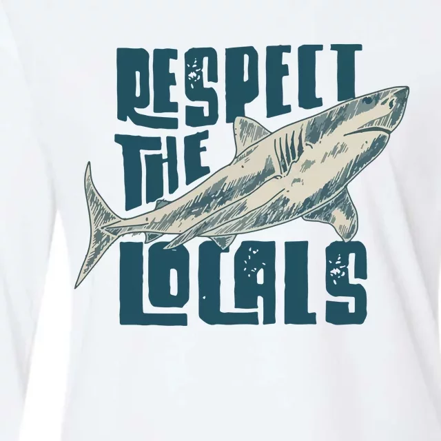 Respect The Locals Womens Cotton Relaxed Long Sleeve T-Shirt