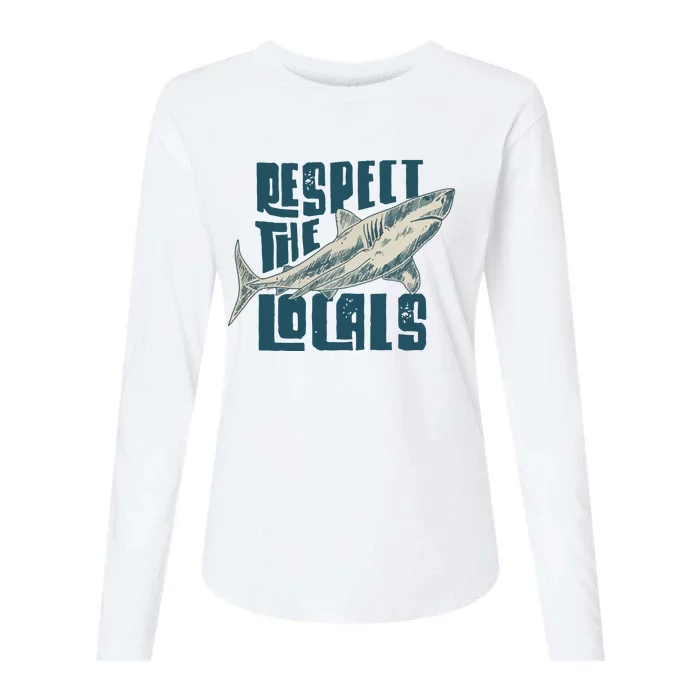 Respect The Locals Womens Cotton Relaxed Long Sleeve T-Shirt